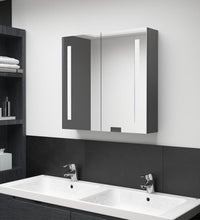 LED-Spiegelschrank fürs Bad Grau 62x14x60 cm