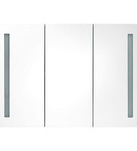 LED-Spiegelschrank fürs Bad 89x14x62 cm Grau