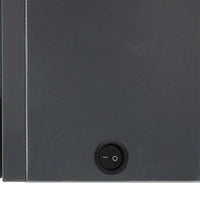 LED-Spiegelschrank fürs Bad 89x14x62 cm Grau