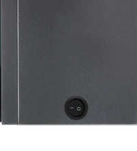 LED-Spiegelschrank fürs Bad 89x14x62 cm Glänzend Grau