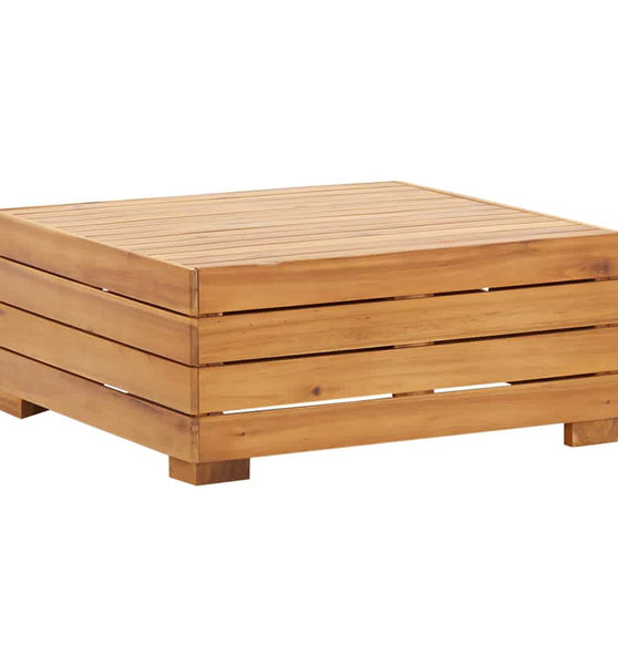 Gartentisch und Hocker mit Kissen Massivholz Akazie