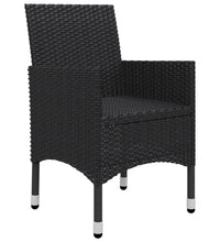 7-tlg. Garten-Essgruppe Schwarz