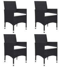 7-tlg. Garten-Essgruppe Schwarz