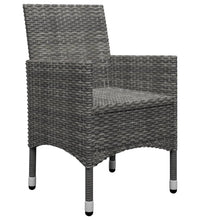 7-tlg. Garten-Essgruppe Grau