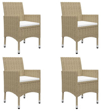 7-tlg. Garten-Essgruppe Beige