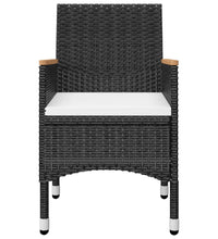 7-tlg. Garten-Essgruppe Schwarz