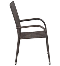 7-tlg. Garten-Essgruppe Braun