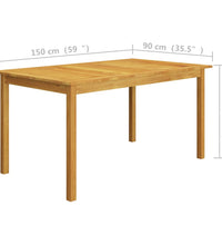 7-tlg. Garten-Essgruppe Braun