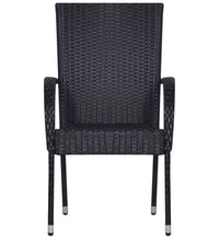 7-tlg. Garten-Essgruppe Schwarz