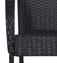 7-tlg. Garten-Essgruppe Schwarz