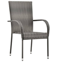 7-tlg. Garten-Essgruppe Grau