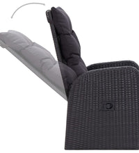 7-tlg. Garten-Essgruppe Schwarz