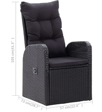 7-tlg. Garten-Essgruppe Schwarz