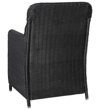 7-tlg. Garten-Essgruppe Schwarz