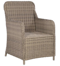 7-tlg. Garten-Essgruppe Braun