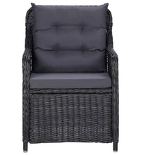 7-tlg. Garten-Essgruppe Schwarz