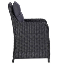 7-tlg. Garten-Essgruppe Schwarz