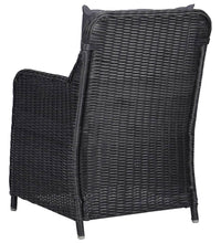 7-tlg. Garten-Essgruppe Schwarz