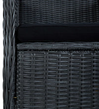 7-tlg. Garten-Essgruppe Dunkelgrau