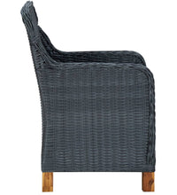 7-tlg. Garten-Essgruppe Dunkelgrau