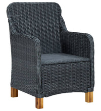 7-tlg. Garten-Essgruppe Dunkelgrau