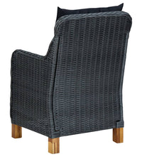 7-tlg. Garten-Essgruppe Dunkelgrau