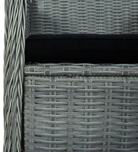 7-tlg. Garten-Essgruppe Hellgrau