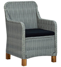 7-tlg. Garten-Essgruppe Hellgrau