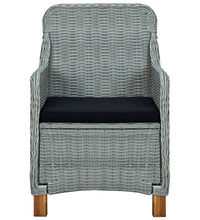 7-tlg. Garten-Essgruppe Hellgrau