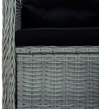 7-tlg. Garten-Essgruppe Hellgrau