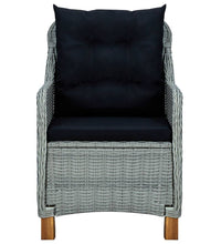 7-tlg. Garten-Essgruppe Hellgrau