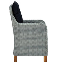 7-tlg. Garten-Essgruppe Hellgrau