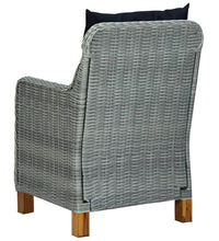 7-tlg. Garten-Essgruppe Hellgrau