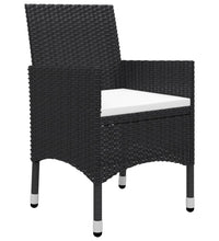 7-tlg. Garten-Essgruppe Schwarz