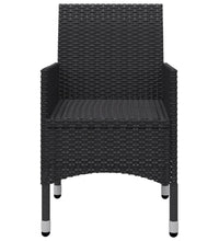 7-tlg. Garten-Essgruppe Schwarz