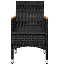 7-tlg. Garten-Essgruppe Schwarz