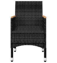 7-tlg. Garten-Essgruppe Schwarz