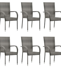 7-tlg. Garten-Essgruppe Grau