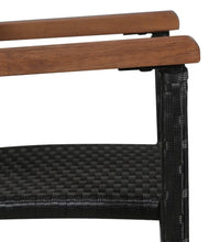 7-tlg. Garten-Essgruppe Schwarz