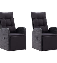 7-tlg. Garten-Essgruppe Schwarz