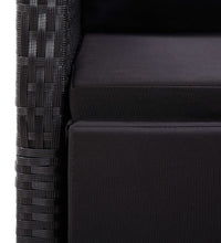 7-tlg. Garten-Essgruppe Schwarz