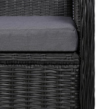 7-tlg. Garten-Essgruppe Schwarz