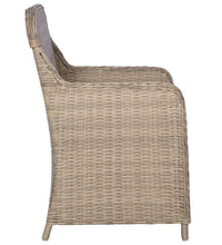 7-tlg. Garten-Essgruppe Braun