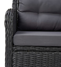 7-tlg. Garten-Essgruppe Schwarz