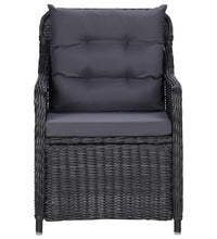 7-tlg. Garten-Essgruppe Schwarz