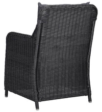 7-tlg. Garten-Essgruppe Schwarz