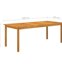 7-tlg. Garten-Essgruppe Schwarz