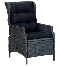 7-tlg. Garten-Essgruppe Dunkelgrau