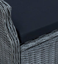 7-tlg. Garten-Essgruppe Dunkelgrau