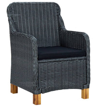 7-tlg. Garten-Essgruppe Dunkelgrau